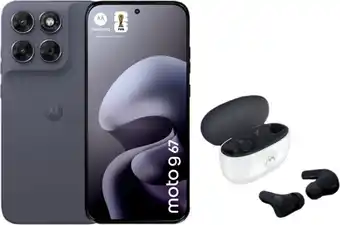 Motorola pack smartphone motorola g67 5g 128go + buds