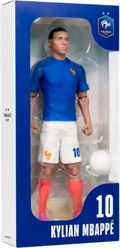 Auchan Megableu figurine mbappe equipe de france offre