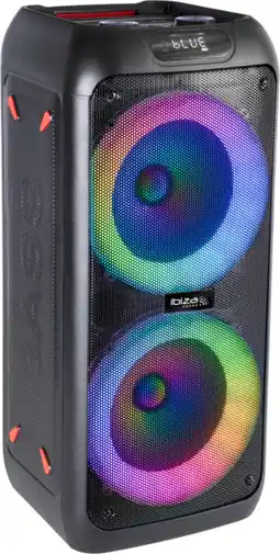 Auchan Ibiza enceinte bt boost columba 750 connect active autonome a led offre