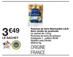 Monoprix Pommes de terre Noirmoutier I.G.P. Zéro résidu de pesticide offre
