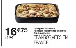Monoprix Lasagnes ortolana offre