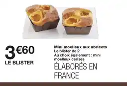 Monoprix Mini moelleux aux abricots offre