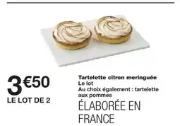 Monoprix Tartelette citron meringuée offre