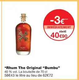 Monoprix BUMBU Rhum The Original offre