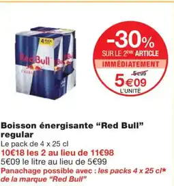 Monoprix RED BULL Boisson énergisante regular offre