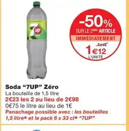 Monoprix 7 UP Soda Zéro offre