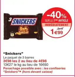 Monoprix SNICKERS offre
