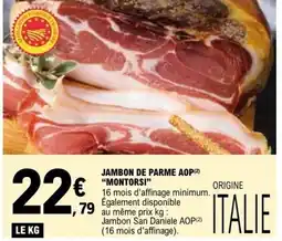 E.Leclerc JAMBON DE PARME AOP MONTORSI offre
