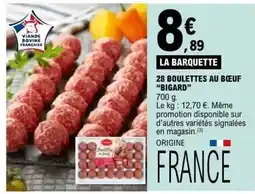 E.Leclerc 28 BOULETTES AU BŒUF BIGARD offre