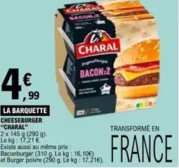 E.Leclerc CHEESEBURGER CHARAL offre