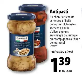 Lidl Antipasti offre