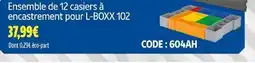 Screwfix Ensemble de 12 casiers à encastrement pour l-boxx 102 offre