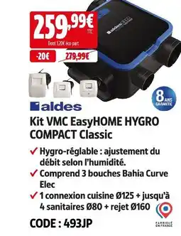 Screwfix Aldes kit vmc easyhome hygro compact classic offre