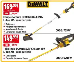 Screwfix Dewalt coupe-bordure dcm561pbs-xj 18v li-ion xr - sans batterie offre