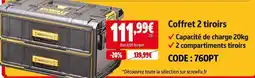 Screwfix Dewalt coffret 2 tiroirs offre