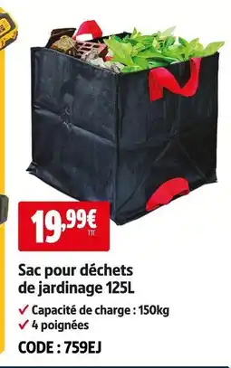 Screwfix Sac pour déchets de jardinage offre