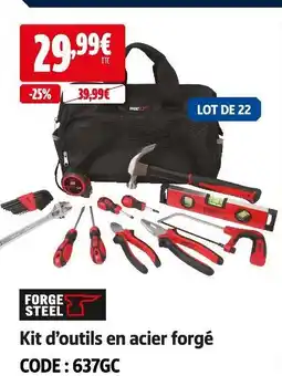 Screwfix Forge steel kit d’outils en acier forgé offre