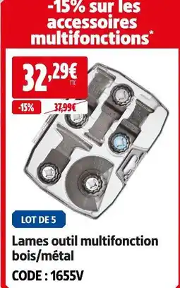 Screwfix Lames outil multifonction bois/métal offre