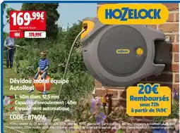 Screwfix Hozelock dévidoir mural équipé autoreel offre