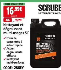 Screwfix Scrubb nettoyant et dégraissant multi-usages 5l offre