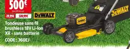 Screwfix Dewalt tondeuse sans fil brushless 18v li-ion xr - sans batterie offre