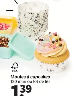 Wibra Moules à cupcakes offre