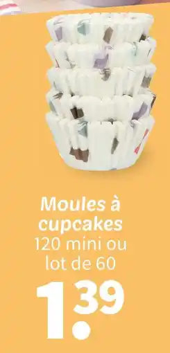 Wibra Moules à cupcakes offre