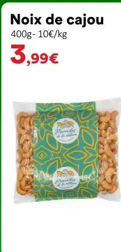 Hmarket Merveilles de la nature noix de cajou offre