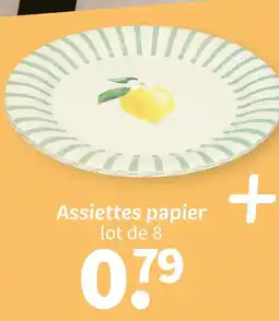 Wibra Assiettes papier offre