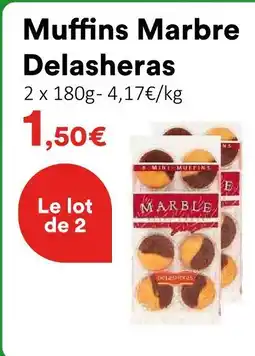Hmarket Delasheras muffins marbre offre