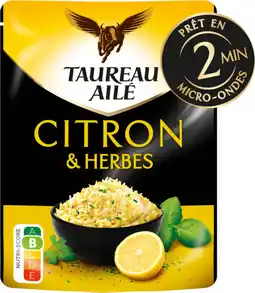 Auchan Taureau aile riz citron et herbes sachet express taureau ailé offre