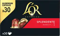 Auchan L or capsules de café splendente l'or espresso offre