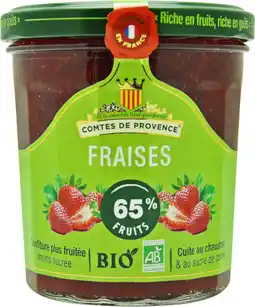 Auchan Comtes de provence confiture fraises bio comtes de provence offre