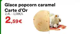 Hmarket Carte d’or glace popcorn caramel offre