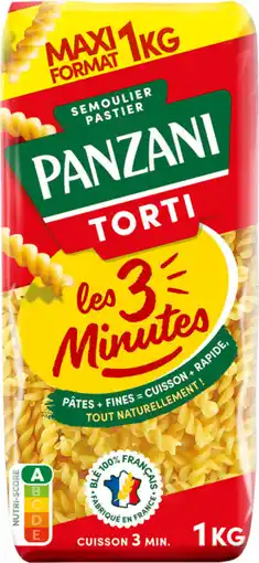 Auchan Panzani torti cuisson rapide panzani offre