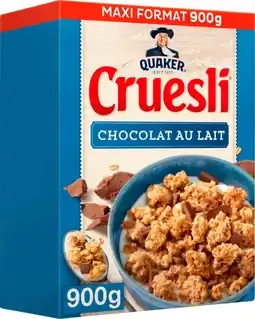 Auchan Quaker céréales cruesli chocolat au lait belge quaker offre