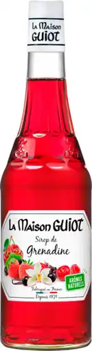 Auchan Guiot sirop grenadine la maison guiot offre