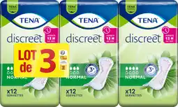 Auchan Tena serviettes triopack discreet tena offre