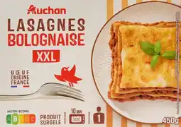 Auchan Auchan lasagnes bolognaise xxl surgelées auchan offre