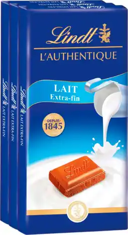 Auchan Lindt tablettes de chocolat maître chocolatier lindt offre