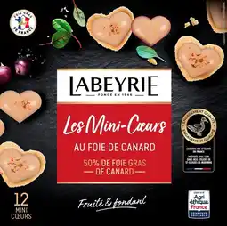 Auchan Labeyrie minis coeurs foie gras de canard labeyrie offre