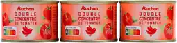Auchan Auchan double concentré de tomates auchan offre