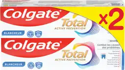 Auchan Colgate dentifrice active prévention blancheur colgate offre