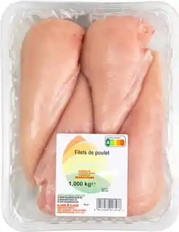 Auchan Sans marque filets de poulet offre