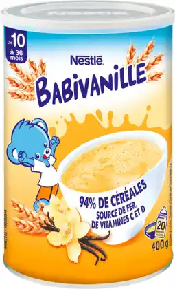 Auchan Nestle cereales babivanille nestle offre