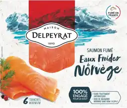 Auchan Delpeyrat saumon fumé de norvège maison delpeyrat offre