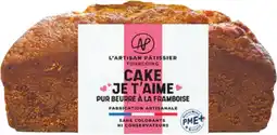 Auchan L'artisan patissier cake je t'aime à la framboise offre