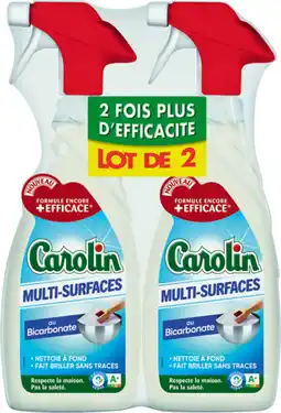 Auchan Carolin spray nettoyant multi surfaces carolin offre