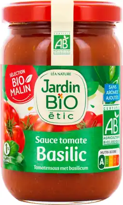 Auchan Jardin bio sauce bio tomate basilic jardin bio étic offre