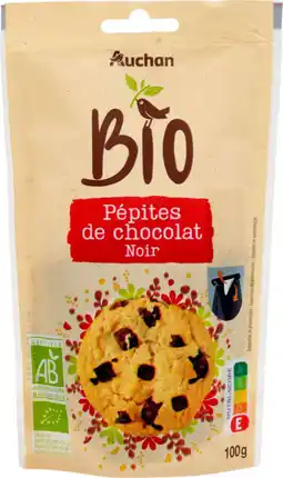 Auchan Auchan bio auchan bio pépites de chocolat offre